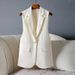 Women's Clothing Autumn Loose Outer Sleeveless Spring And Autumn Sleeveless Suit Vest Vest Jacket_ecoleips.com