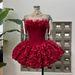 Women's Clothing Tulle Ballet Skirt Boning And Tie Up Bodice Paired With Matching Shorts Women's Dress Skirts_ecoleips.com