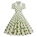 Retro-Chic Commuting Style, Open-Front Dress For Sister's Picnic Outing, Polka-Dot Dress For Girls_ecoleips.com