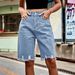 2025s 2025 New Fashion Denim Ripped Cropped Pants With Frayed Hem For Women_ecoleips.com