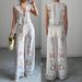 Women's Clothing Summer New Products Fashionable Sexy Loose Lace Vest Top Wide Leg Trousers_ecoleips.com