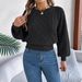 Women's Clothing Autumn/Winter Cable Knit Pullover Sweater Solid Color Long Sleeve Waist Cinching Lantern Style Regular Thickness English Fashion_ecoleips.com