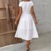 Elegant V-Neck Lace Blouse For Women - Floral Embroidery Party Dress, Wedding Guest Outfit, Romantic Date Night Top_ecoleips.com