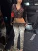 K New Fashion Printed Trendy Street Casual Leopard Print Zipper Long Sleeved Jacket Long Pants Set_ecoleips.com
