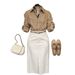 Linen Top And Skirt Set for Women Classic Modern Style Relaxed Sophisticated Look Women's Clothing Set_ecoleips.com