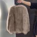 Fox Fur Coat Femininity Versatile Fur Coat Short Coat_ecoleips.com