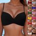 Women's Multi Color Push Up Slimming Provides Comfort And Style Beach Bikini Two Piece Suspender Swimwear_ecoleips.com