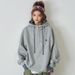 Korean-style Patchwork Plaid Hooded Sweatshirt For Women, Spring And Autumn, High-end, Loose, Casual Style, Embroidered_ecoleips.com