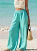 Women's Summer Thin Casual Loose Slimming Solid Color Long Pants New Clothing_ecoleips.com