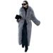 Women's Clothing Long Fur Coat Long Hair Artificial Fur Winter Warm Lapel High End Coat_ecoleips.com