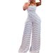 Fashion Women's Polka Dot Print Strapless Jumpsuit Relaxed Everyday Wear Comfortable Feshion_ecoleips.com