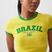 Slim Fit Sexy Blouse for Mature Women European And American Street Style Top with Brazilian Letter Embroidery New Summer Fashion for Women_ecoleips.com