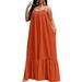 Women's Loose Fit Sexy Halter Flowy Maxi Dress – Plus Size Slimming Casual Resort Gown 2026_ecoleips.com