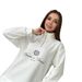 "Luxury Velvet Half-Zip Sweatshirt – Women’s High-End Letter Print Top (White) – Winter-Ready Fleece Lining (S-XXL)"_ecoleips.com