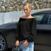 Voya Women's Sexy One Shoulder T-shirt 2026 Spring/Summer New Collection Off Shoulder Loose And Slimming Top_ecoleips.com