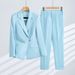 Women's Clothing Pants Set White Suit Jacket Suit Fashion Business Dress Female Beautician Work Clothes Fashion_ecoleips.com