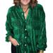 Women's Clothing Women's Hot Product Velvet Simple Loose Multi Row Button Shirt_ecoleips.com