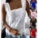 Women's Clothing Elegant Lace Square Neck Sleeveless Vest Top New Summer Arrival For Women_ecoleips.com