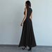 Summer Slim Fit Faux Two Piece Sleeveless round Neck Dress Fashionable Gathered Gentle Style Slimming Women's Clothing_ecoleips.com