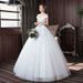 High-End Style Off-Shoulder Light Lace Wedding Dress Slim Fit Brides Gown New Women's Clothing_ecoleips.com