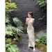 Women's Clothing Knitted Long Skirt Slim Fit Fairy Suspender Skirt Summer Three Dimensional Flower Dress_ecoleips.com