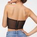 Export Style Sexy Lace Bra, Mesh Fishtail Top, Embroidered Sexy See Through Underwire Vest, Strapless Bra_ecoleips.com