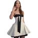 Sweet Vacation Style Women Dress 2024 Summer New Cute Bow Polka Dot Strapless Bustier Dress For Casual Wear_ecoleips.com