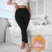 Women's Clothing Women's Pink High Waist Thermal Thermal Pants Slimming Fleece Lined Thick Winter Leggings Hip Lifting For Formal & Casual For Women_ecoleips.com