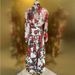 White Background Red Rose Silk Loose Fashion Ribbon Shirt + Cotton Long Skirt Set Women's Clothing 2025_ecoleips.com