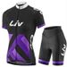 Women's Cycling Jersey Set With Quick-Dry & Uv Protection, Breathable Short Sleeve Top For Summer Bike Riding, Team Style Design_ecoleips.com