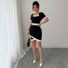Voya New! Women's Style Light Intellectual Dress, Summer Fragrance Design, Temperament, High Waist Mid Skirt_ecoleips.com