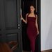 Women's Clothing New Summer Women's Elegant Sexy Bodycon Dress Halter Neck Long Dress_ecoleips.com