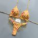Women's Clothing Color Block Fluorescent Leopard Print Bikini Backless Design Sexy Two Piece Set For Beach Spa Occasions_ecoleips.com