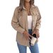 Women's Corduroy Long Sleeve Shirt High Quality Casual Commuting Jacket Simple Style For AutumnForeign Trade_ecoleips.com