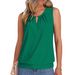 Women's Clothing Summer Fashion Round Neck Sleeveless Vest T Shirt Tops_ecoleips.com