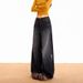 Denim Long Pants With Ink Dot Design, Spotted Fall And Winter Floor-Length Loose Wide-Leg Pants, American Style_ecoleips.com