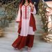 Women's Clothing New Products Retro Ethnic Style Long Embroidery Retro Casual Popular Contrast Color Robe Dress_ecoleips.com