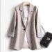Women's Korean Style Loose Fit Blazer Casual Versatile Outerwear For Spring Autumn Trendy_ecoleips.com