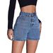 Women's High-Waisted Straight Leg Denim Shorts Casual Spring/Summer New_ecoleips.com