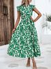 Women's Clothing Summer Fashionable Fairy Dress Ruffled Flutter Sleeve Tie Prin American Style New Arrivals_ecoleips.com