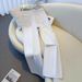 Women’s Clothing Light Gray And White Wide Leg Jeans For Women Spring New Style This Year's Popular High Waist Narrow Straight Pants_ecoleips.com