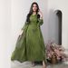 Verve Mq056 Modest Shiny Silk Dress Dubai Turkish Robe Fashion Abaya Soft Two-Piece Set_ecoleips.com