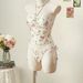 Women's Clothing Tankini Two Piece Swimsuit Halter Neck Printed Design Sexy Style For Vacation_ecoleips.com