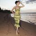 Women's Clothing Women's V Neck Low Cut Camisole Ruffled Floral Print Skirt Set European American Fashion_ecoleips.com