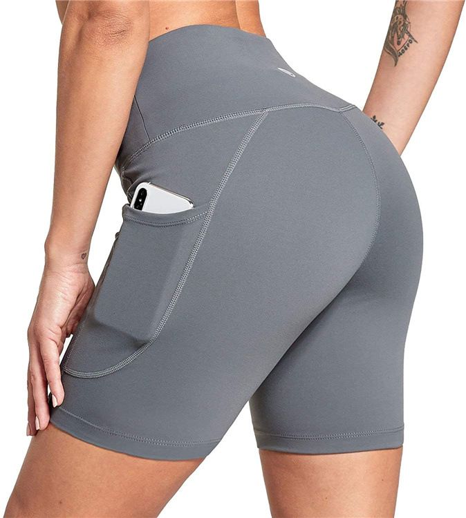 Multi Color High Waist Yoga Sports Shorts High Elastic Fitness Running Women's Active Wear Polyester Leggings_ecoleips.com