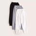 Women's Clothing Fashion All Match Waffle Silk Cotton Solid Color Elastic Loose Cuff Casual Sports Pants_ecoleips.com