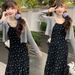 Summer New Floral Tank + Lazy Style Sunscreen Cardigan 2-Piece Maternity Dress_ecoleips.com