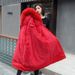 Women's Clothing Cotton Padded Jacket Medium And Long, Thickened, Hooded, Large Fur Collar, Down Cotton Jacket For Women_ecoleips.com