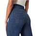 Women's Clothing Jeans Casual Pants With Shadow Blue Wash_ecoleips.com
