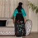 Women's Clothing Fashion Print Contrast Color Robe Dress_ecoleips.com
